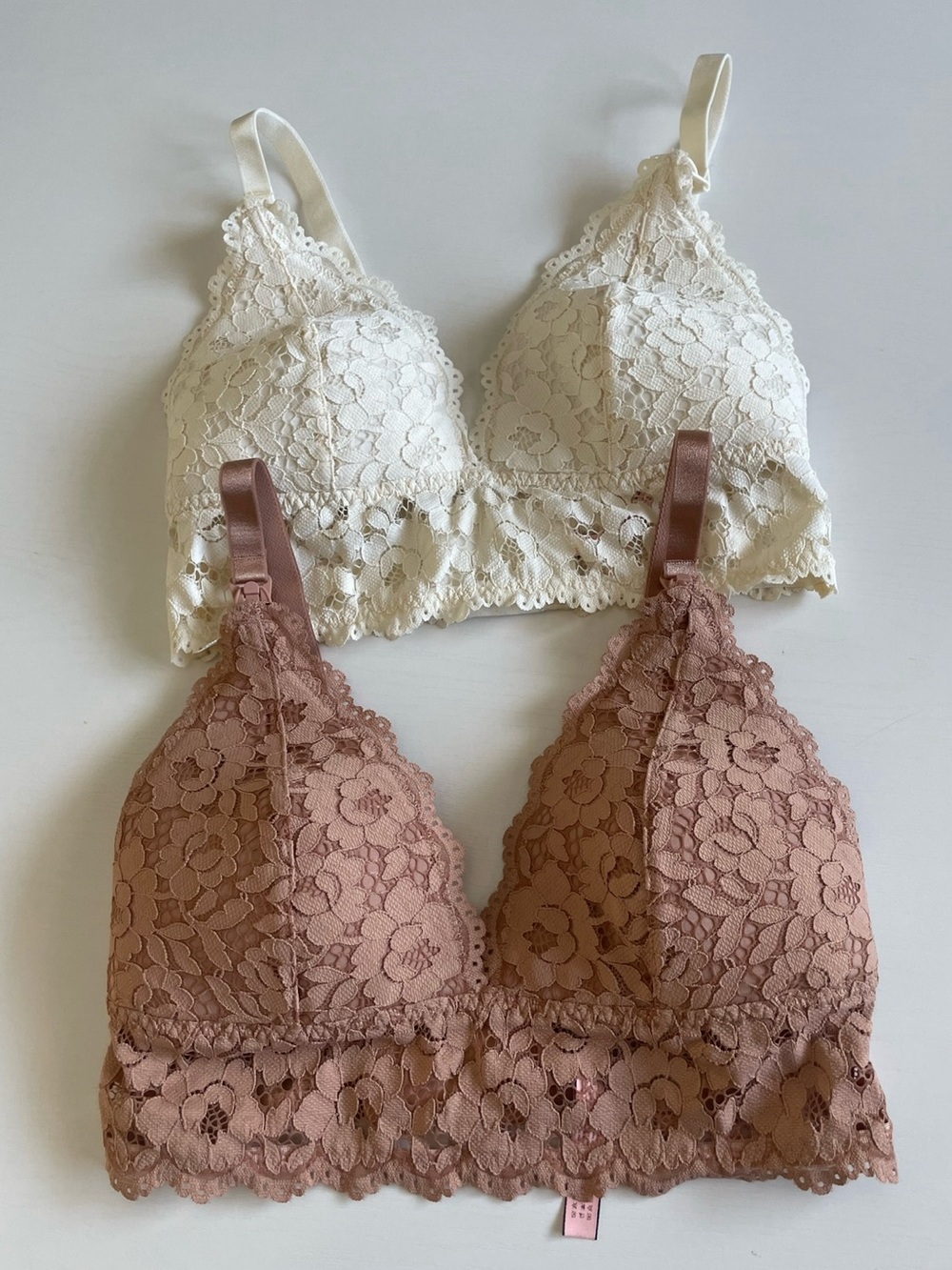 MOMANDA Lace Nursing Bralettes X2 Women’s 34D